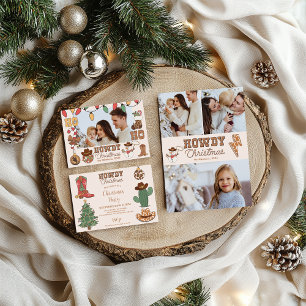 3 Fotos Rustikaler Western Weihnachten