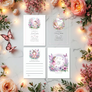 Fairy Butterfly Garden Flutter Liebe Baby Dusche Dankeskarte