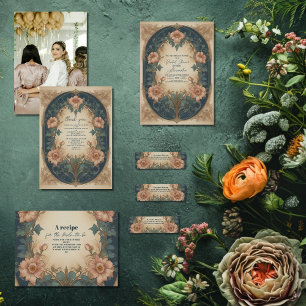 Elegantes Brautparty im Jugendstil