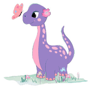 Niedlicher Dinosaurier mit Pink Peony Baby Girl Du Einladung