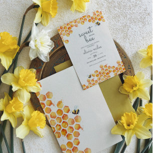 Sweet as Can Bee Baby Dusche Einladung