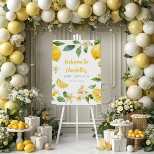 Zitronenblüten-Baby-Shower-Andenken-Dekoration Kissen