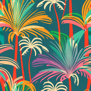 Birthday Beach Party Palm Blätter Sonnenuntergang Einladung