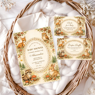 Vintage-Geschichtenbuch Wald-Windel-Verlosung Begleitkarte