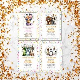 Sie ist ein Wild One Giraffe 1. Geburtstag Party Einladung