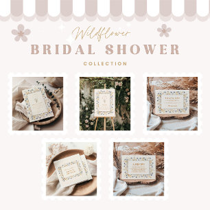 Blue Cornflower Wildblume Brautparty Dankeskarte