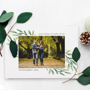 Aquarell Grüne Moderne 3 Foto Urlaub Postkarte