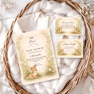 Wald-Babyshower im Wald Einladung