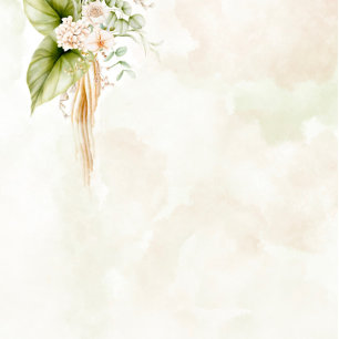 Hochzeitsfeier mit Olive Green Tropical Florals Einladung