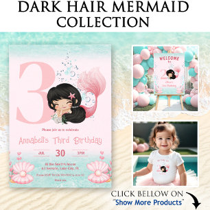 Little Mermaid Birthday Pink Pappteller
