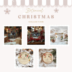 Foto Rustische Strumpf und Poinsettias Weihnachten