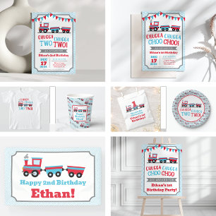 Chugga Chugga Bahn Party Danke Karte