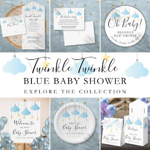 Twinkle Twinkle Little Star Blue Boy Baby Dusche Geschenkschachtel