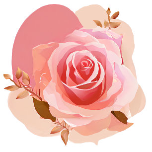 Single Schöne große rosa Rose Kaffeetasse