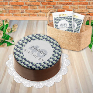 Süßes Blaubeeren Wasserfarben Handlackiert Geschenkpapier