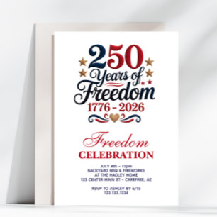Amerikas 250. Geburtstagsfeier Einladung