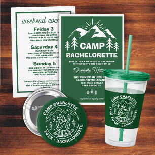 Bridesmaier Abzeichen Custom Camp Bachelorette Button