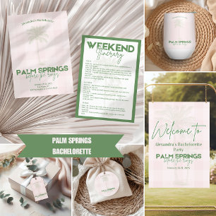 Palm Springs Bachelorette Runder Aufkleber