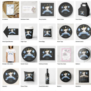 Blank Niedliche Elephant Heart Balloon Windelknips Begleitkarte