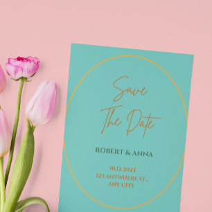 Hochzeit mit Lachs und Pfirsich Einladung