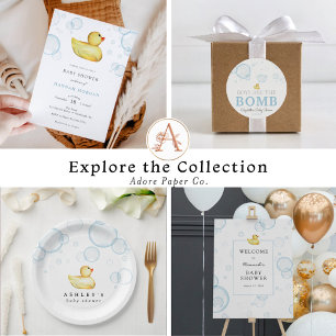 Rubber Duck Virtual Baby Duck Einladung