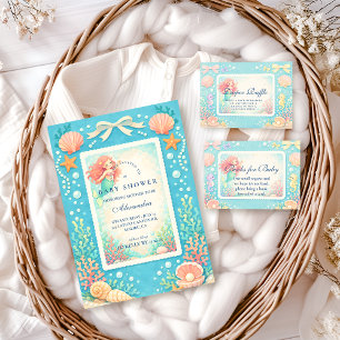Meerjungfrau-Diaper-Raffel Pearl Tide Begleitkarte