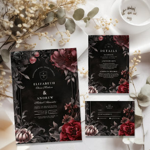 Viktorianische Jugendstil-Hochzeit Dankeskarte