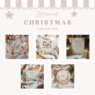 Elegantes White Poinsettia Weihnachtsfest Party Einladung