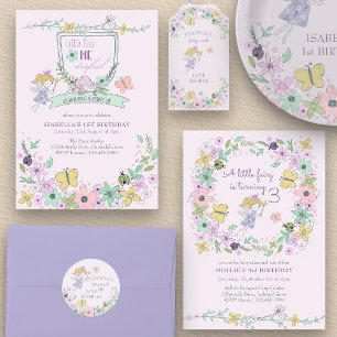 Danke Fairy Flower Garden Lilac Runder Aufkleber