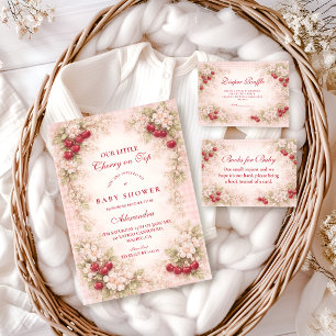 Unser kleiner Kirschblüten-Baby-Shower Serviette
