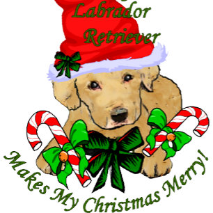 Yellow Labrador Retriever Christmas Geschenke Feiertagskarte