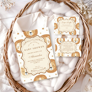 Safari-Löwe Neutrale Babyparty Serviette
