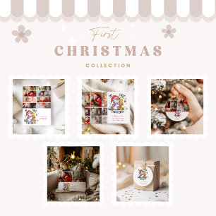 1. Baby Weihnachten 7 Foto Rosa Gold Einhorn