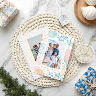 Joy Watercolor Ocean Sand Dollar Seashell Foto Keramik Ornament