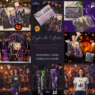 Spuk Monster Familie Halloween-Begleitheft Geschenkanhänger