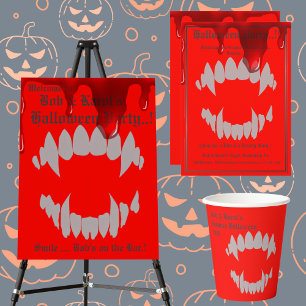 Vampire Bite Halloween Papierplatte Pappteller