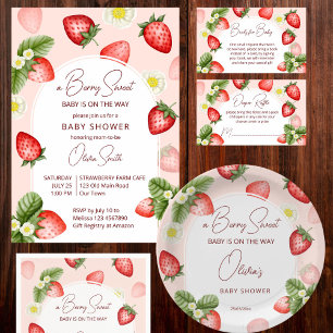 Strawberry vielen Dank Dankeskarte