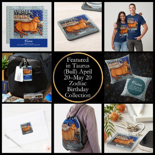 Taurus Die Bull Zodiac Sign Geburtstagsparty Spielkarten