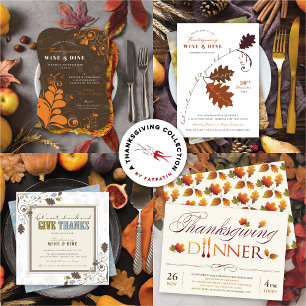 Monogramm-Erntedank der Familie im Herbst/Herbst Krawatte