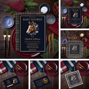 Preppy Equestrier Foal Floral Flal Danke Karte