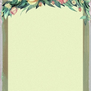 Hochzeitsempfang mit Blumengrün und Rosa Einladung