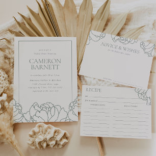 Salbei   Peony Garden Brautparty Advisor Card Postkarte