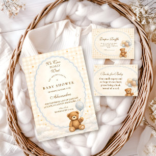 Wir können es kaum erwarten Teddy-Bär-Baby-Party Serviette