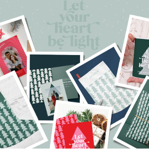 Modernes, farbenfroh geometrisch abstraktes Foto Feiertagskarte