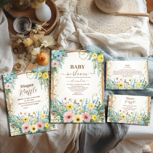 Blütendusche und Aquamarine Frühlingsdusche Serviette