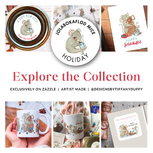 Jolabokaflod Christmas Mice Holiday Karte