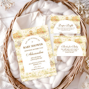 Geschichtsbuch-Safari-Tiere-Windeln-Raffle Begleitkarte