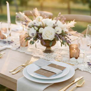 Hochzeit Sanft Beige Lavendel Touch Geschenkanhänger