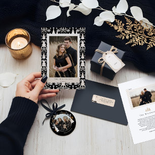 Elegantes Modern Evergreen Christmas Tree Foto Tasse