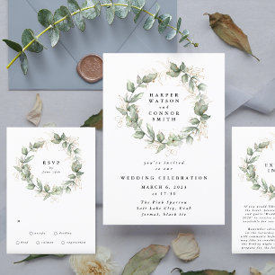 Eukalyptus Wedding Wreath Greenerity Moss Sages Einladung